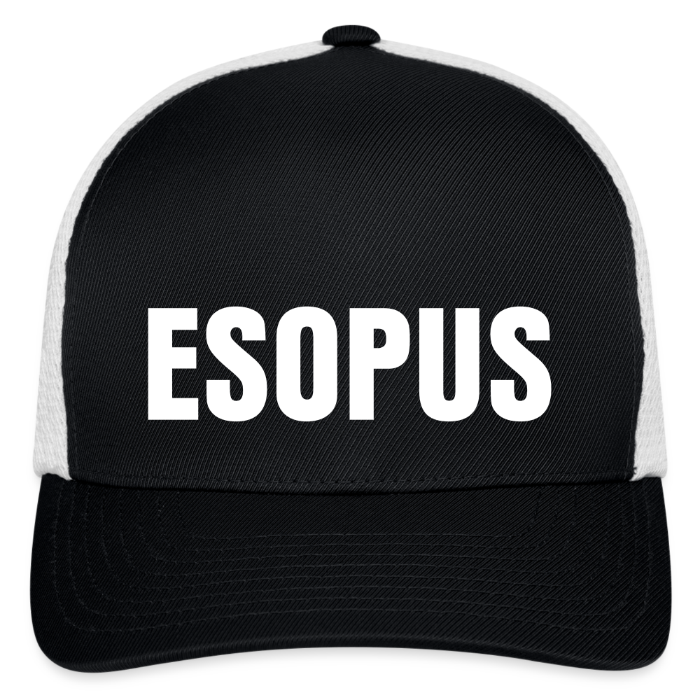 Esopus Flexfit Fitted Baseball Cap - black/white