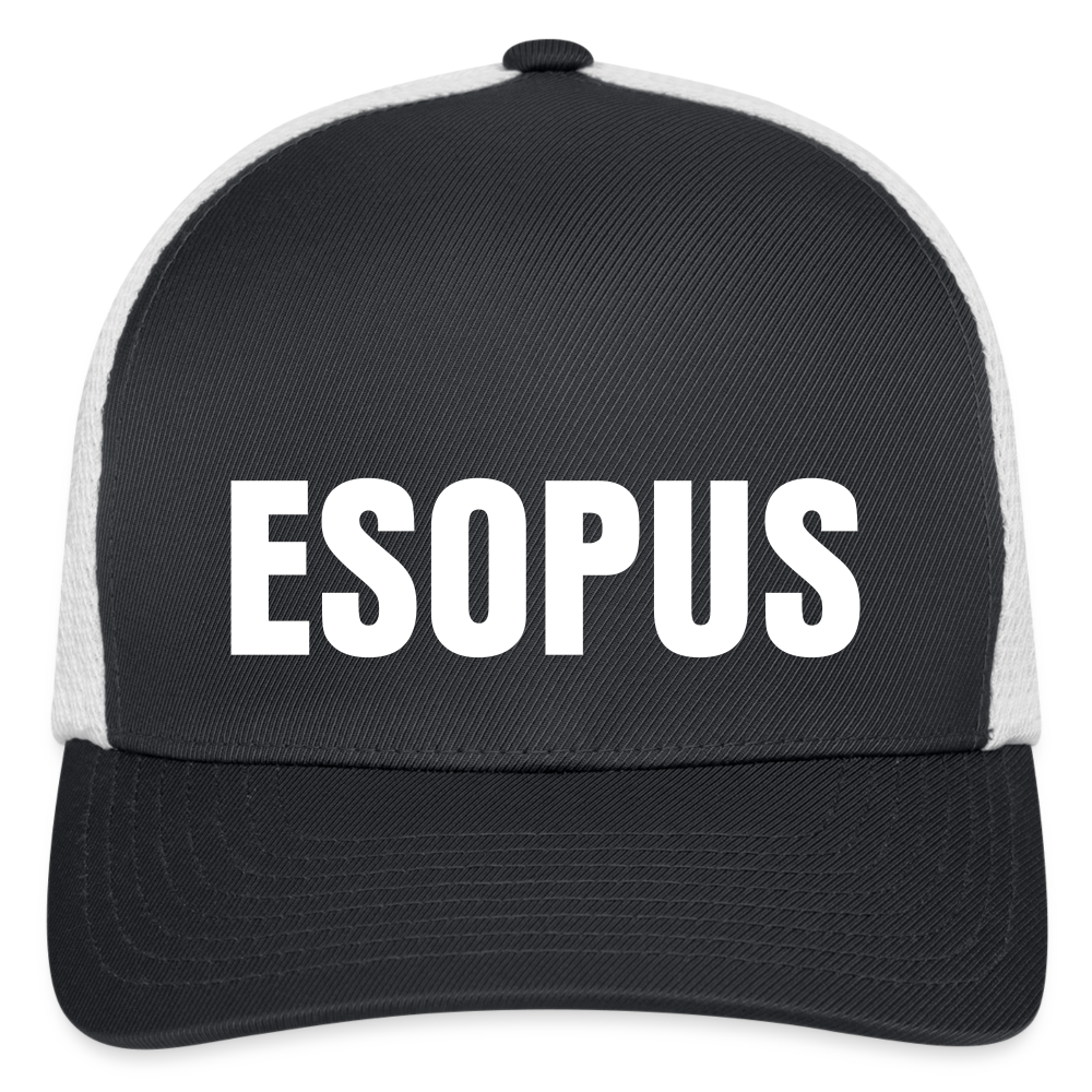 Esopus Flexfit Fitted Baseball Cap - dark gray/white