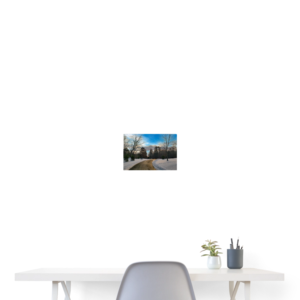 Poster 24x18 by Miriam Eisenmenger - white