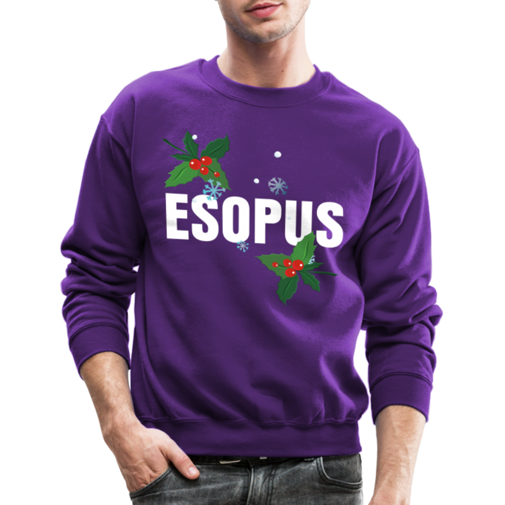Crewneck Christmas Sweatshirt - purple