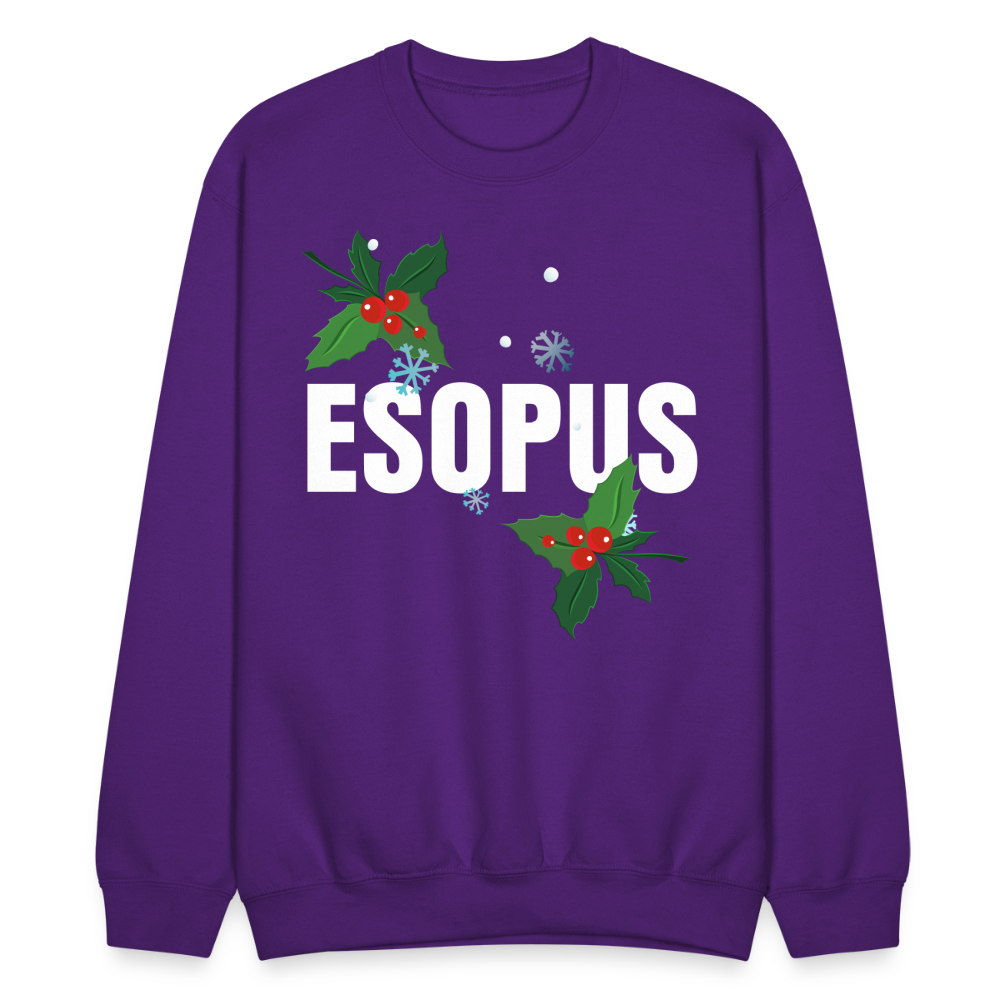 Crewneck Christmas Sweatshirt - purple