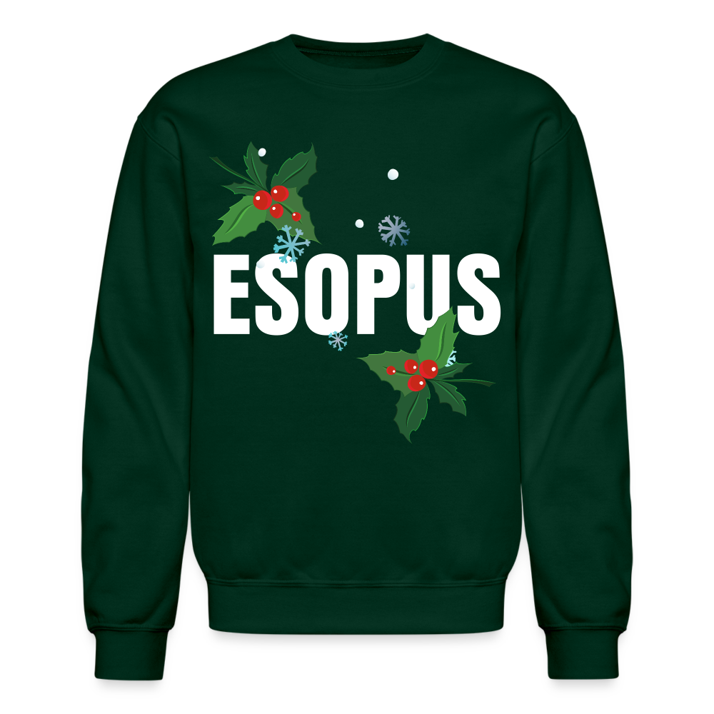 Crewneck Christmas Sweatshirt - forest green