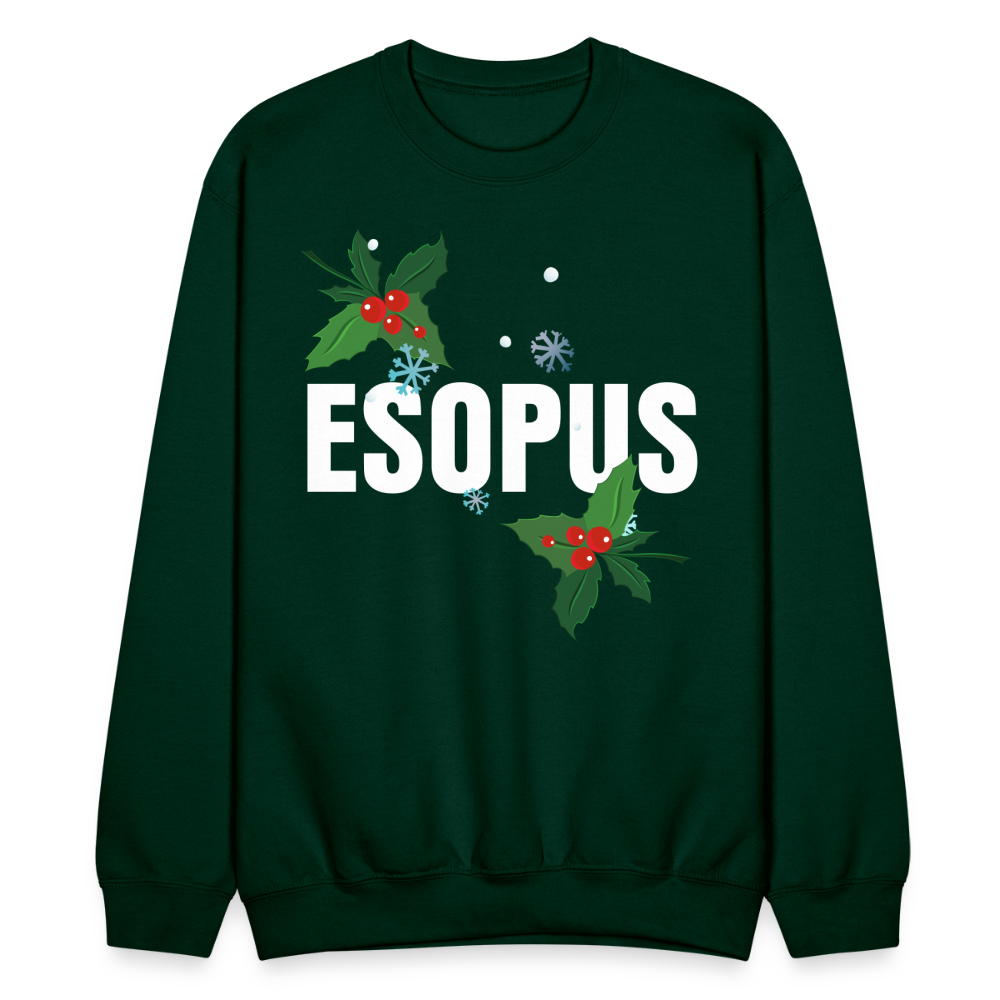 Crewneck Christmas Sweatshirt - forest green