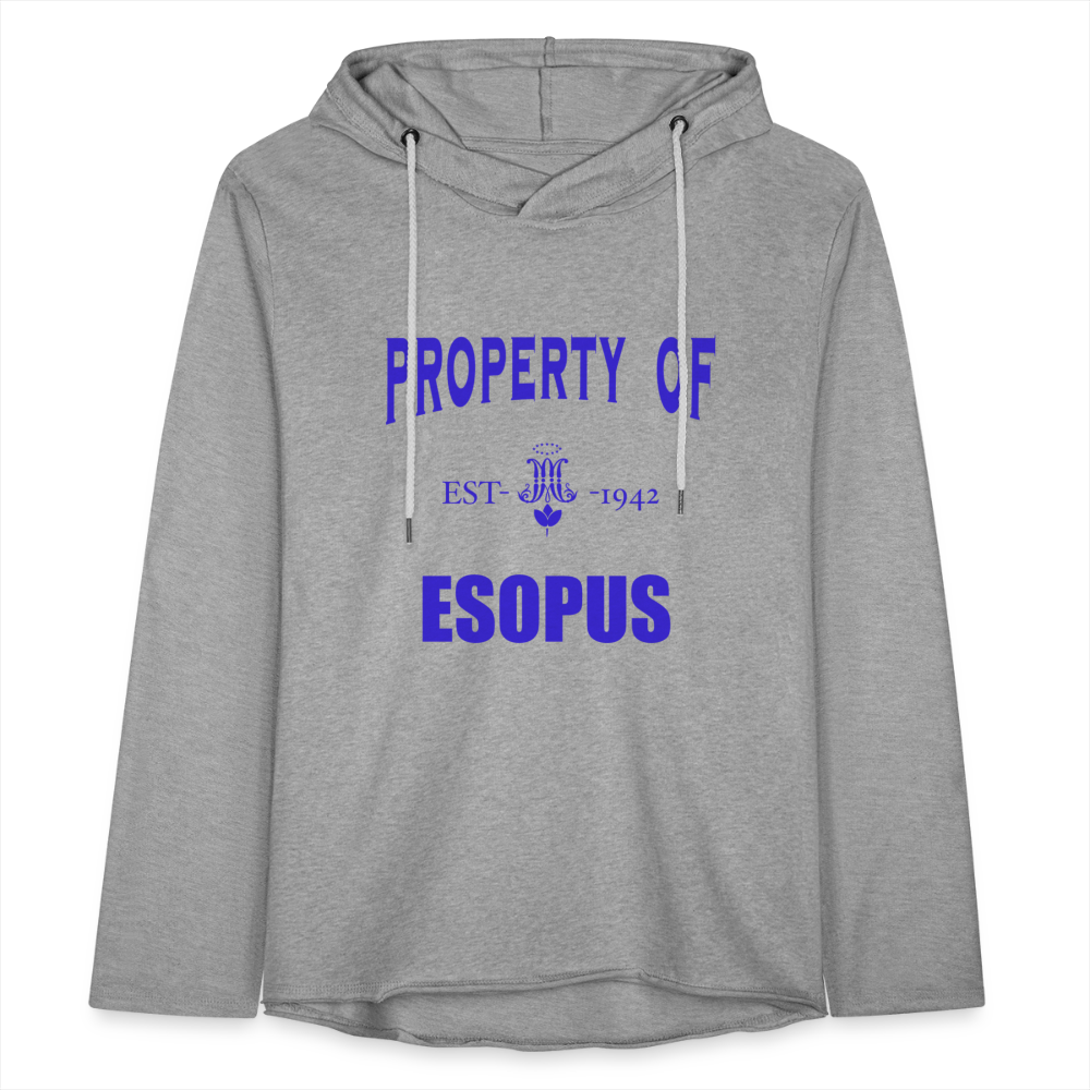 Unisex Lightweight Terry Hoodie - heather gray
