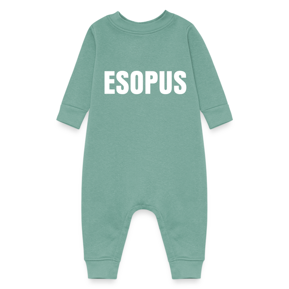 Baby Fleece One Piece - saltwater