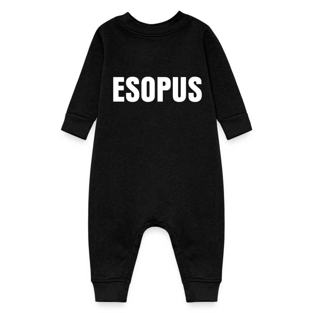 Baby Fleece One Piece - black