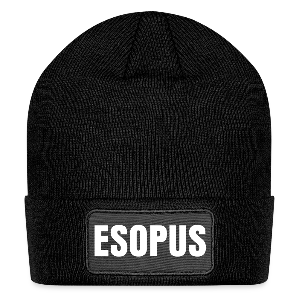 ESOPUS Patch Beanie - black