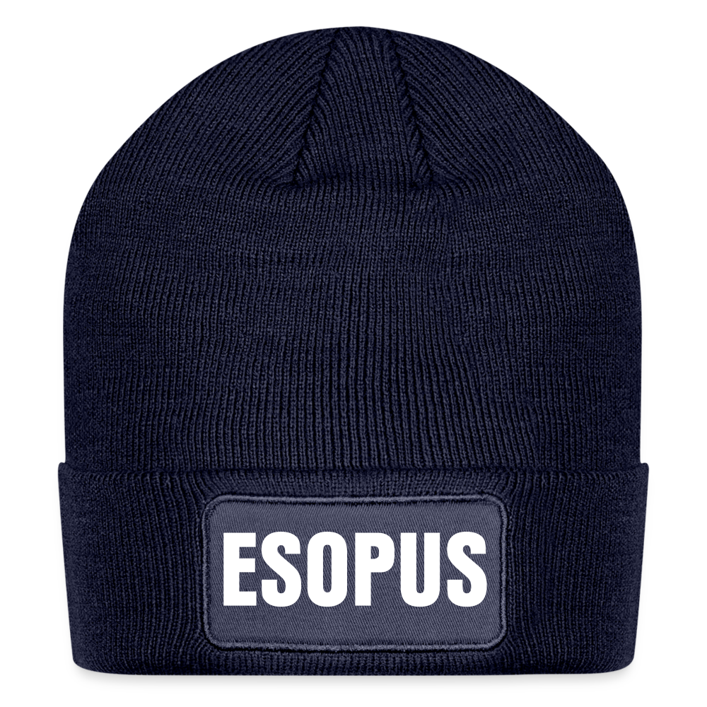 ESOPUS Patch Beanie - navy