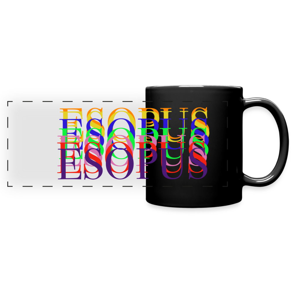 Full Color Panoramic Mug - black