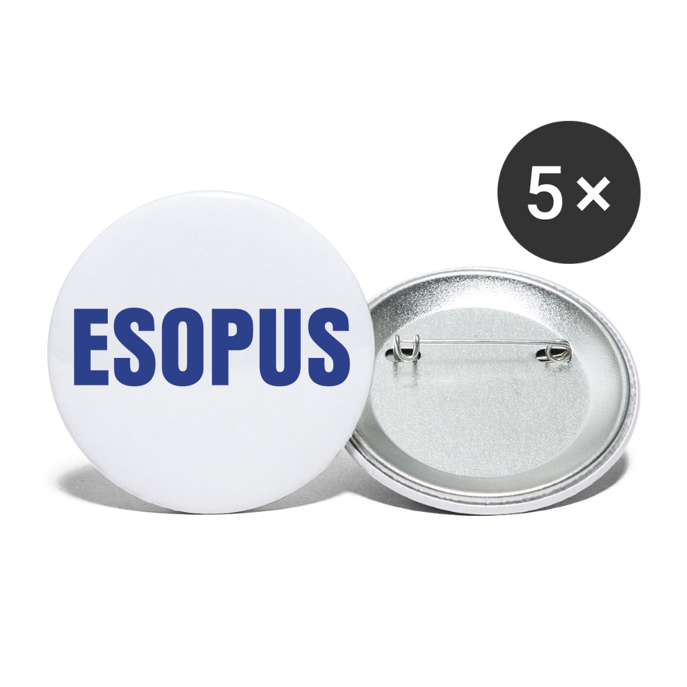 Buttons large 2.2'' (5-pack) - white