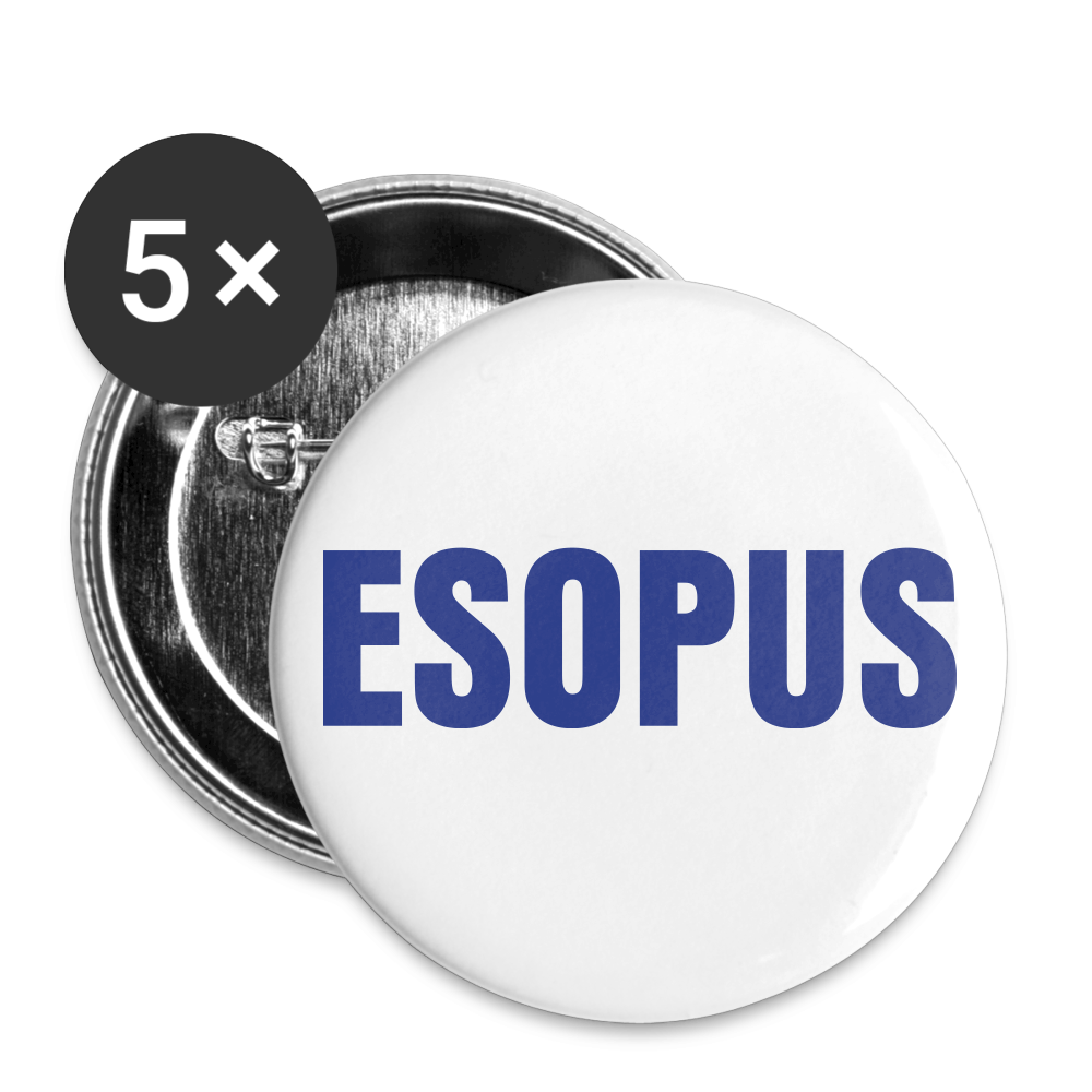 Buttons large 2.2'' (5-pack) - white
