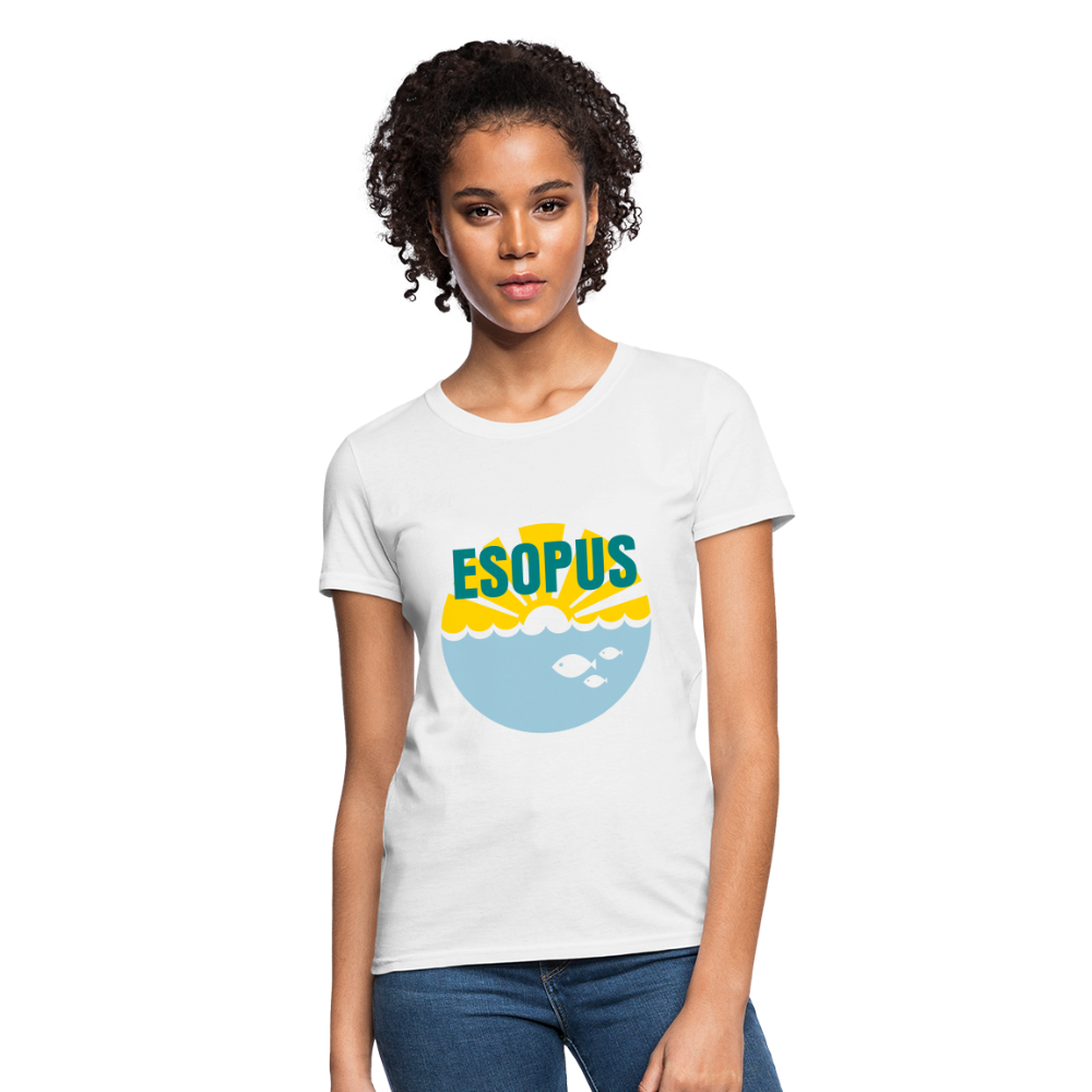 Women's T-Shirt - Camp specialty shirt - Adult vacation - white