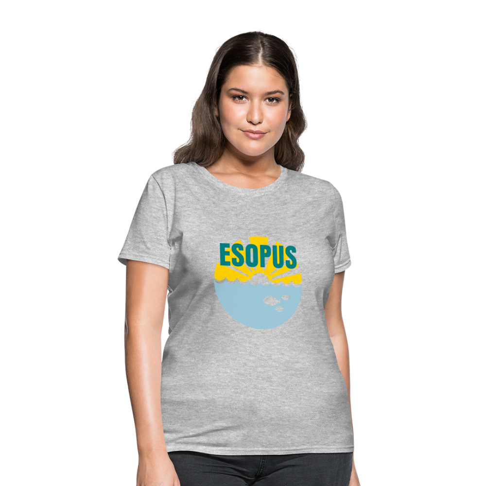 Women's T-Shirt - Camp specialty shirt - Adult vacation - heather gray