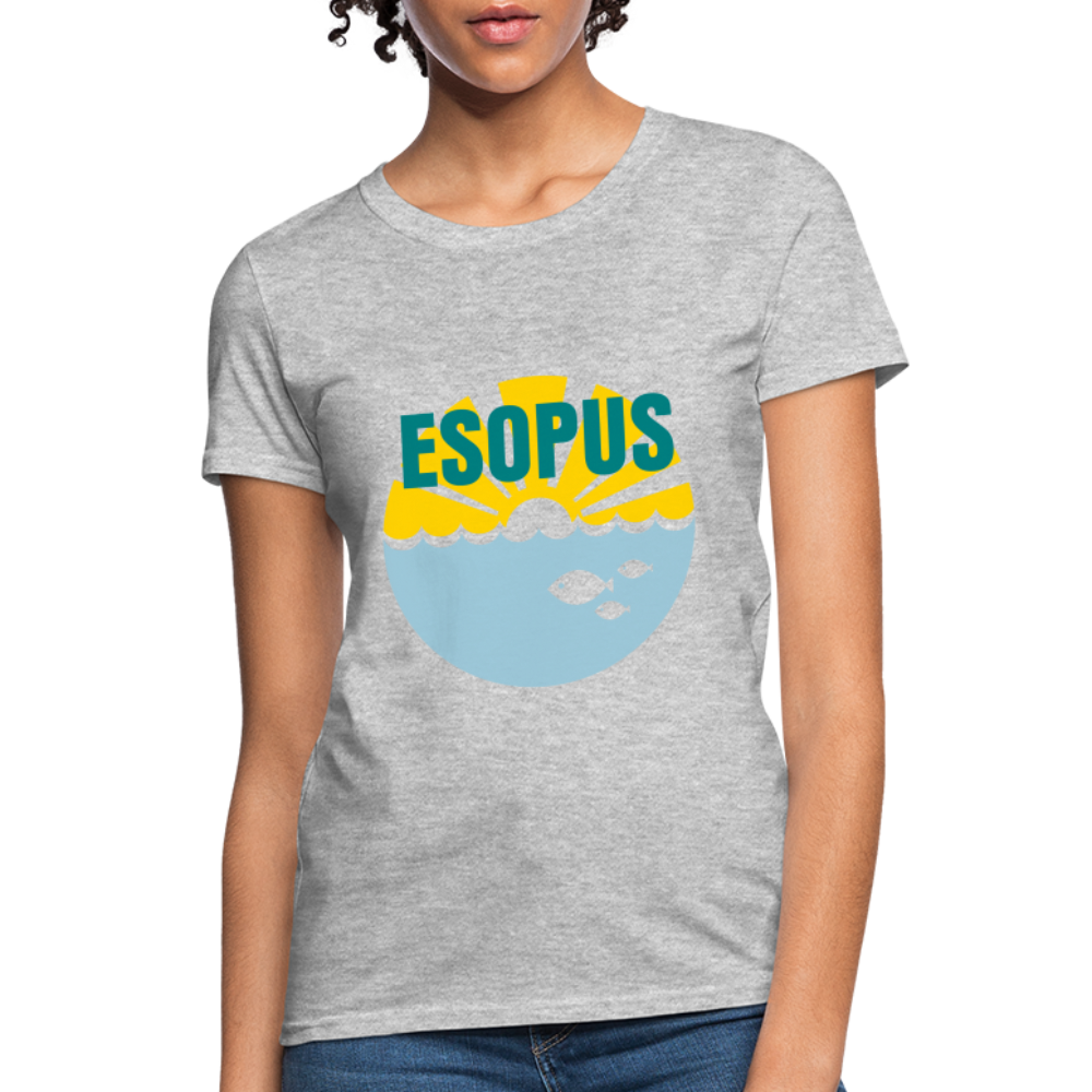Women's T-Shirt - Camp specialty shirt - Adult vacation - heather gray