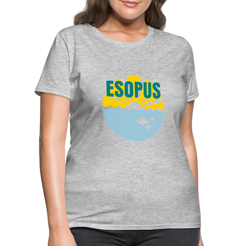 Women's T-Shirt - Camp specialty shirt - Adult vacation - heather gray