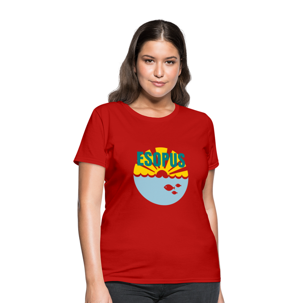 Women's T-Shirt - Camp specialty shirt - Adult vacation - red