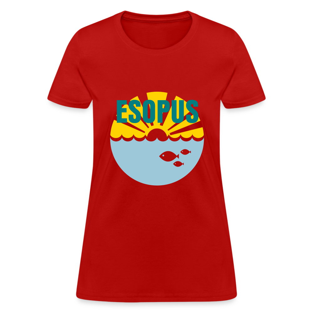 Women's T-Shirt - Camp specialty shirt - Adult vacation - red