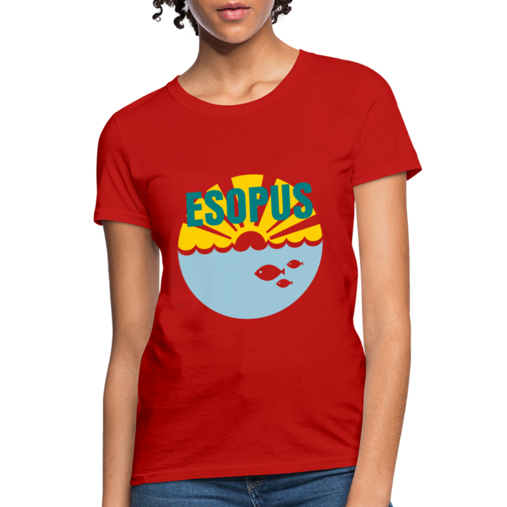 Women's T-Shirt - Camp specialty shirt - Adult vacation - red