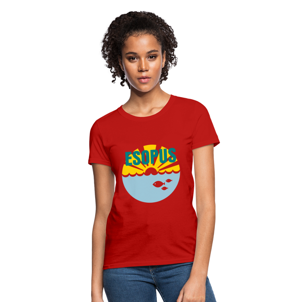 Women's T-Shirt - Camp specialty shirt - Adult vacation - red
