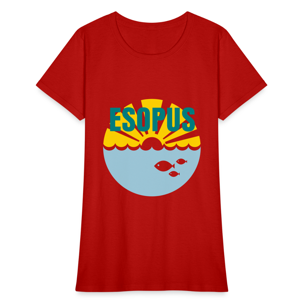 Women's T-Shirt - Camp specialty shirt - Adult vacation - red