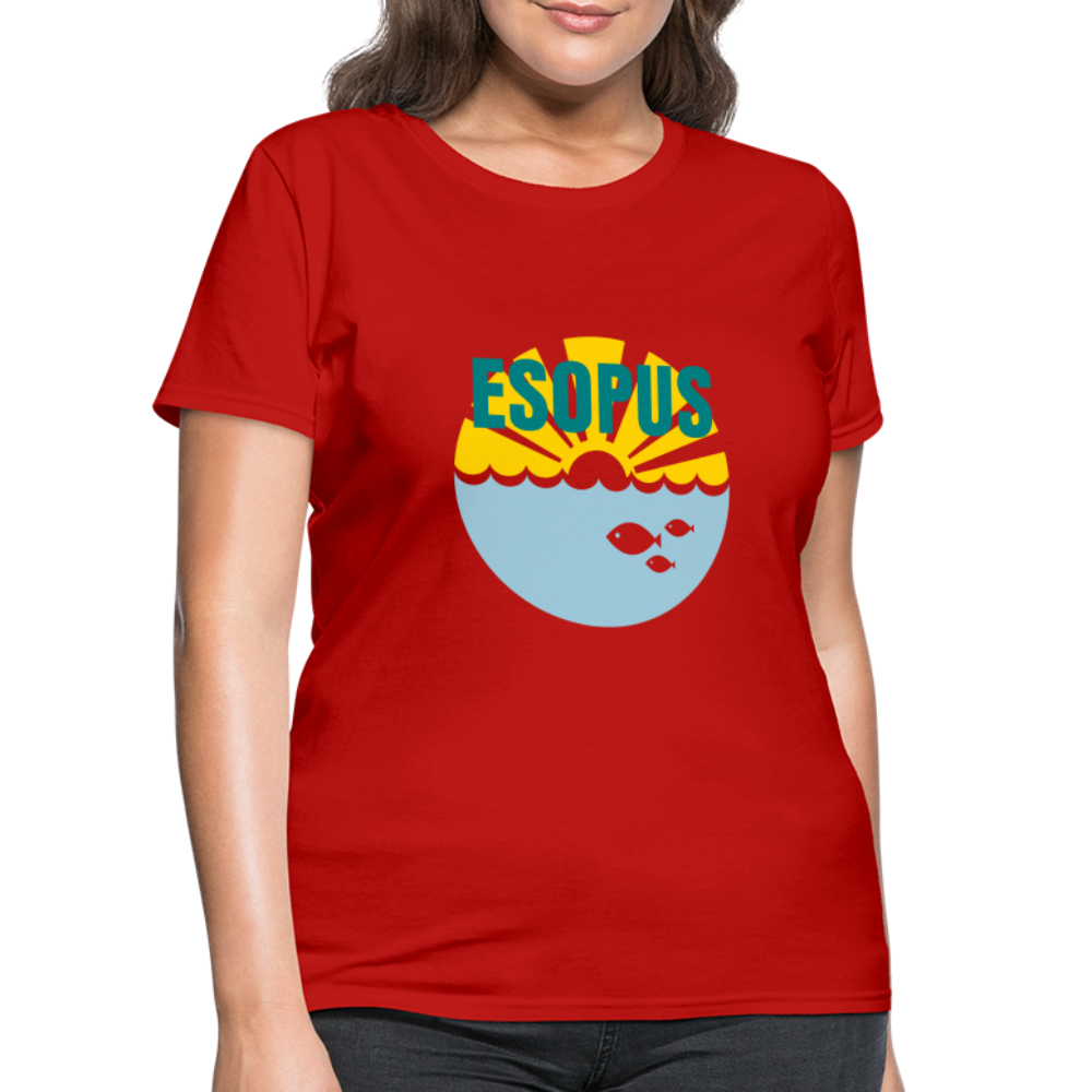 Women's T-Shirt - Camp specialty shirt - Adult vacation - red