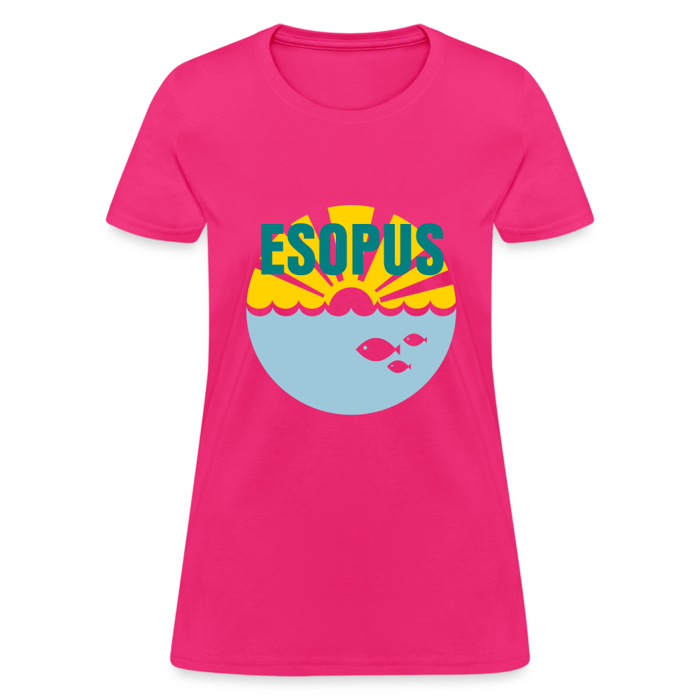 Women's T-Shirt - Camp specialty shirt - Adult vacation - fuchsia