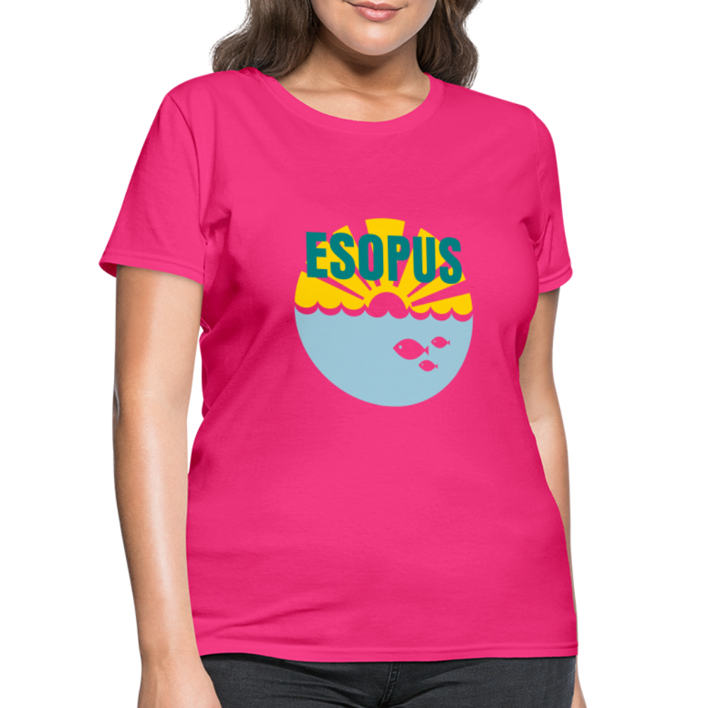 Women's T-Shirt - Camp specialty shirt - Adult vacation - fuchsia