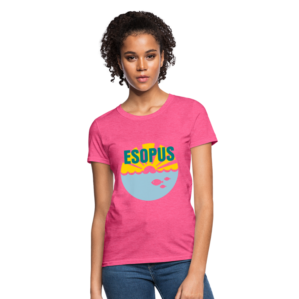 Women's T-Shirt - Camp specialty shirt - Adult vacation - heather pink