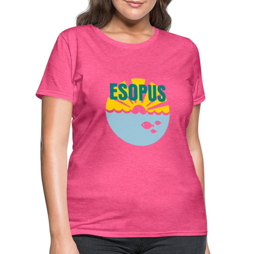 Women's T-Shirt - Camp specialty shirt - Adult vacation - heather pink