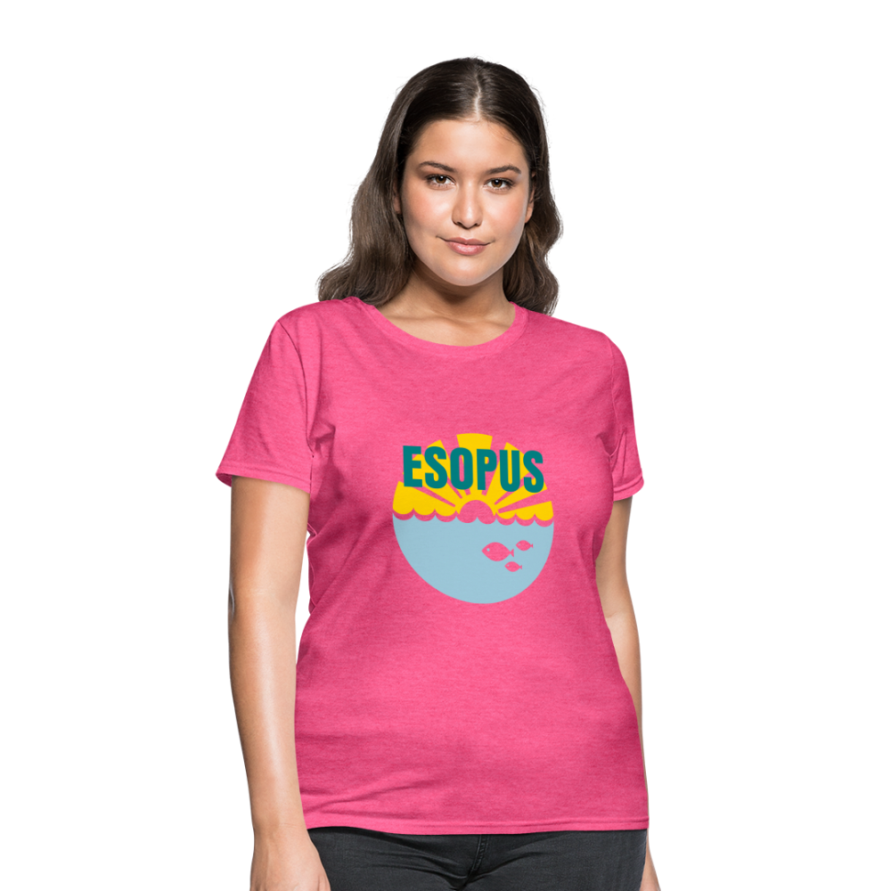 Women's T-Shirt - Camp specialty shirt - Adult vacation - heather pink