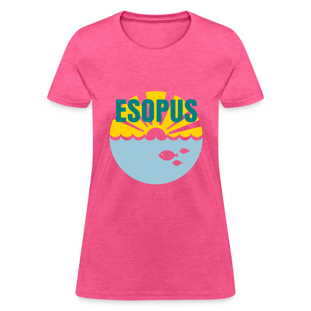 Women's T-Shirt - Camp specialty shirt - Adult vacation - heather pink