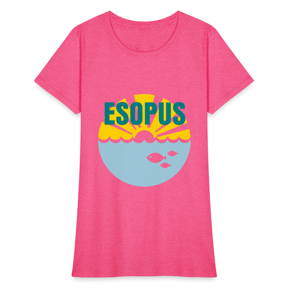 Women's T-Shirt - Camp specialty shirt - Adult vacation - heather pink