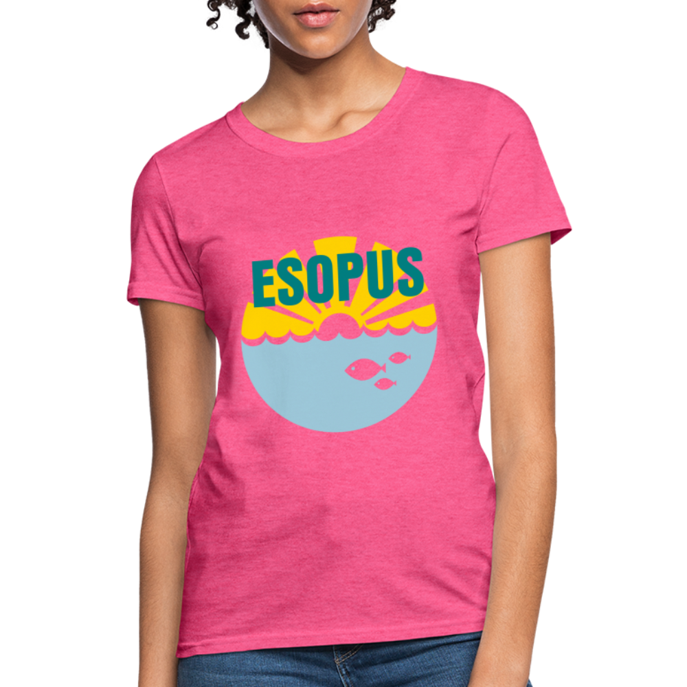 Women's T-Shirt - Camp specialty shirt - Adult vacation - heather pink