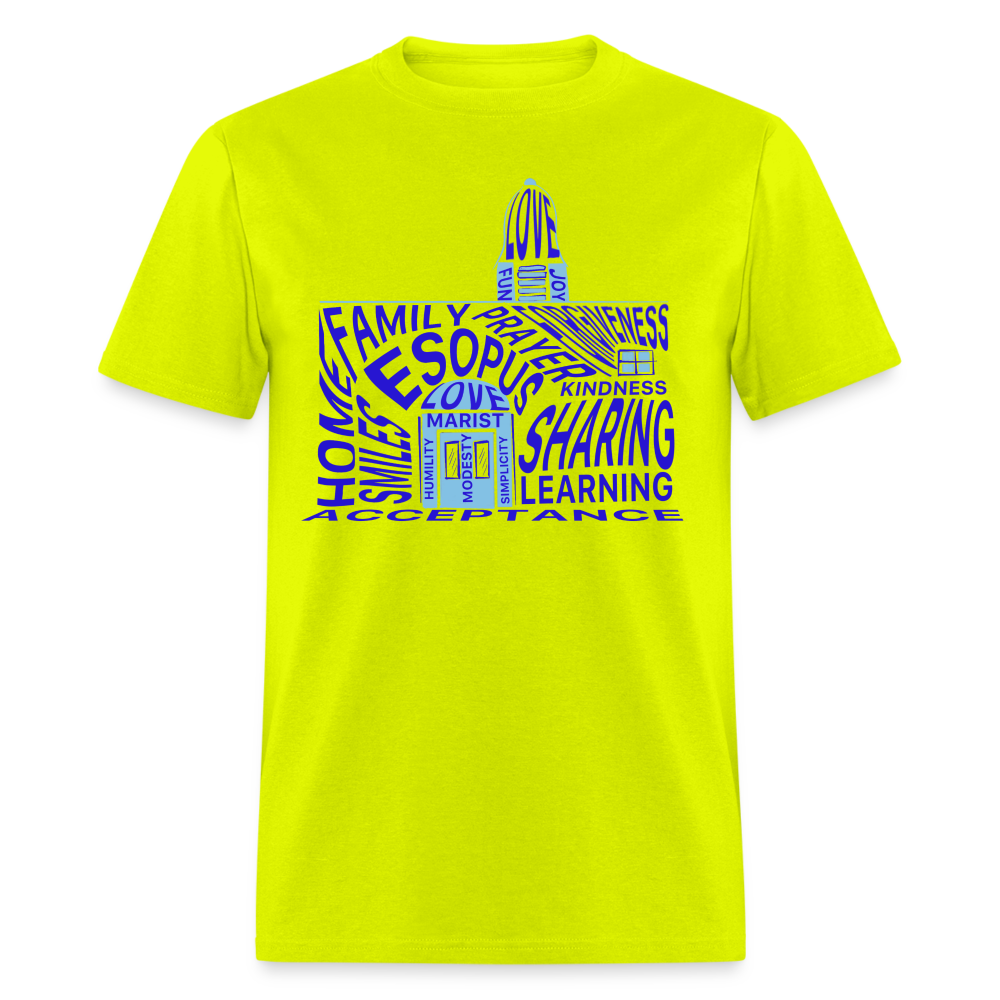 Esopus word play - safety green