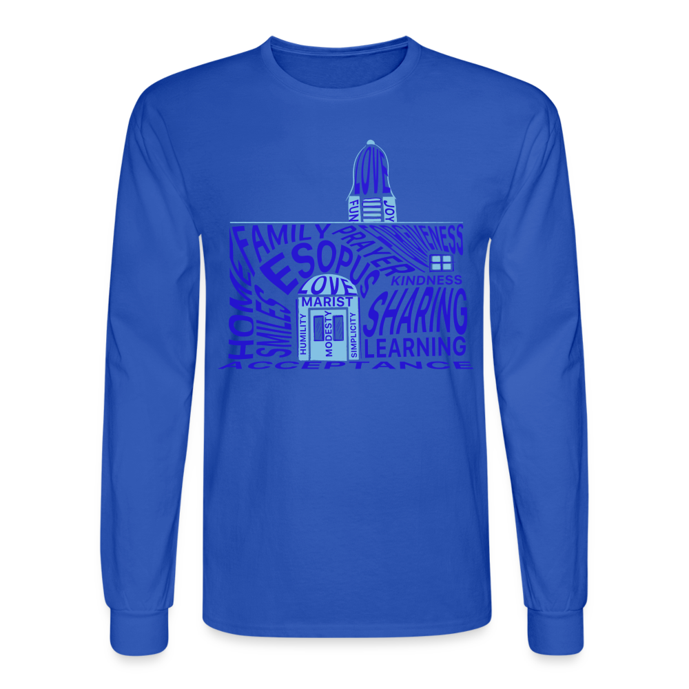 Men's Long Sleeve T-Shirt - royal blue