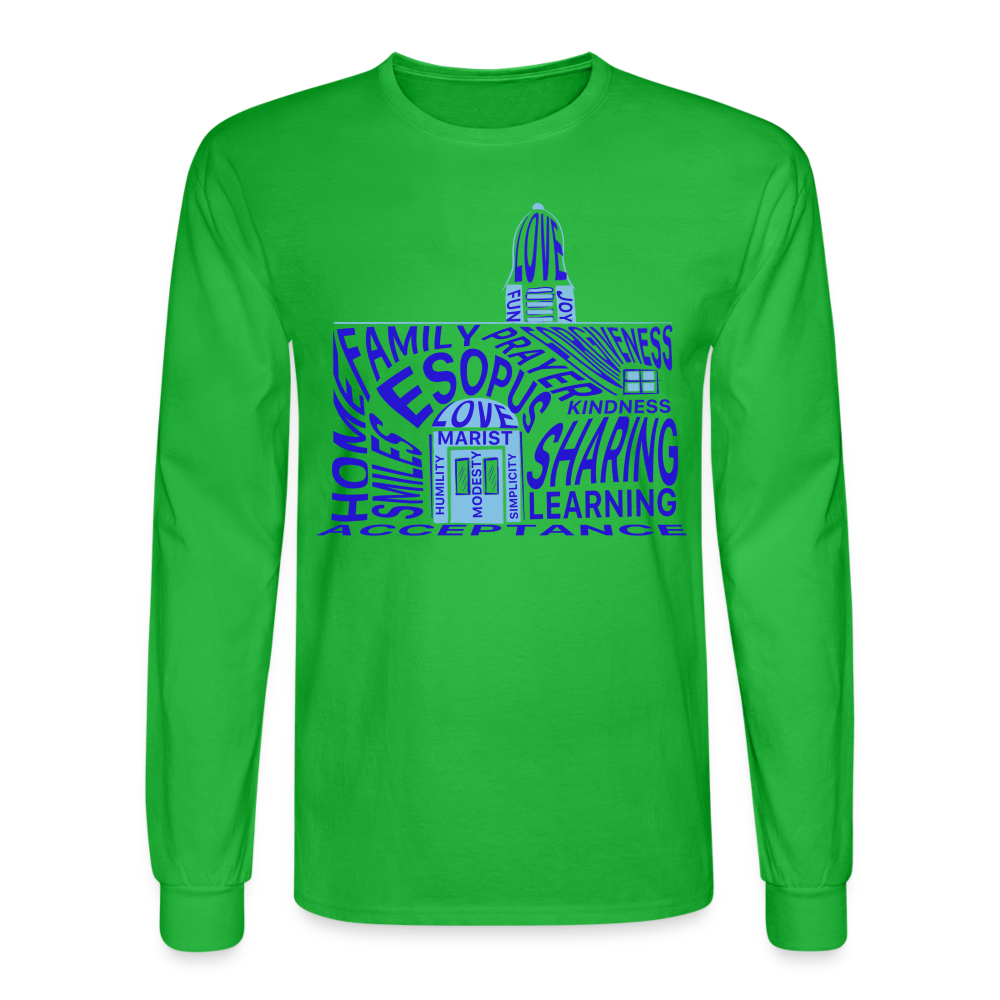 Men's Long Sleeve T-Shirt - bright green