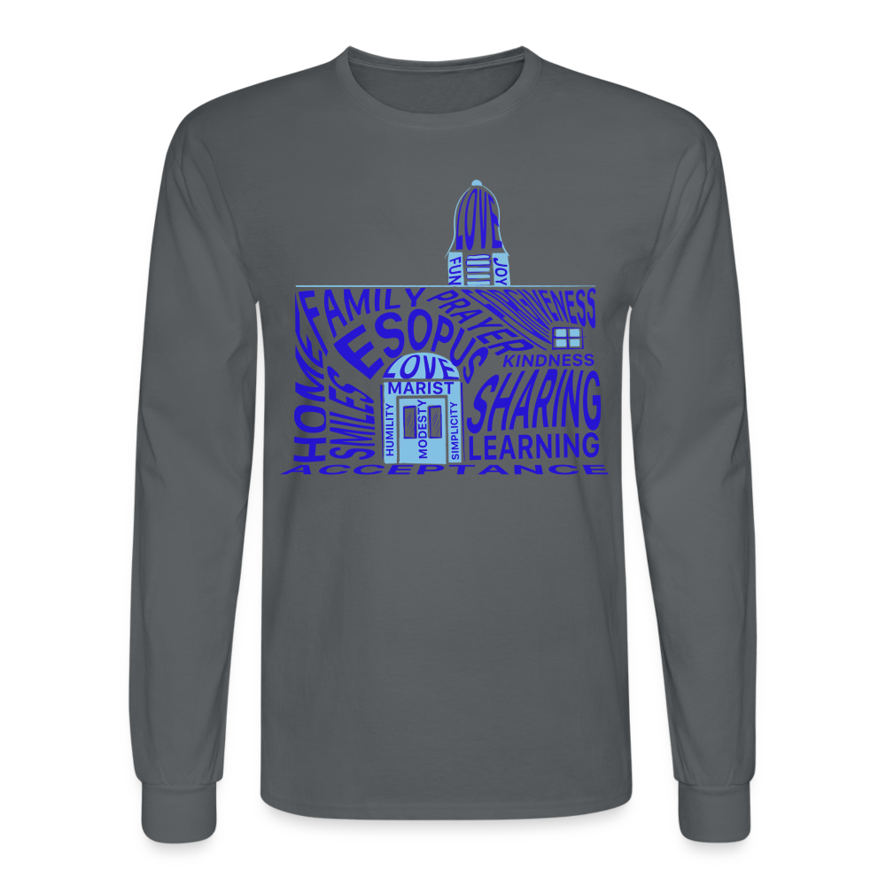 Men's Long Sleeve T-Shirt - charcoal