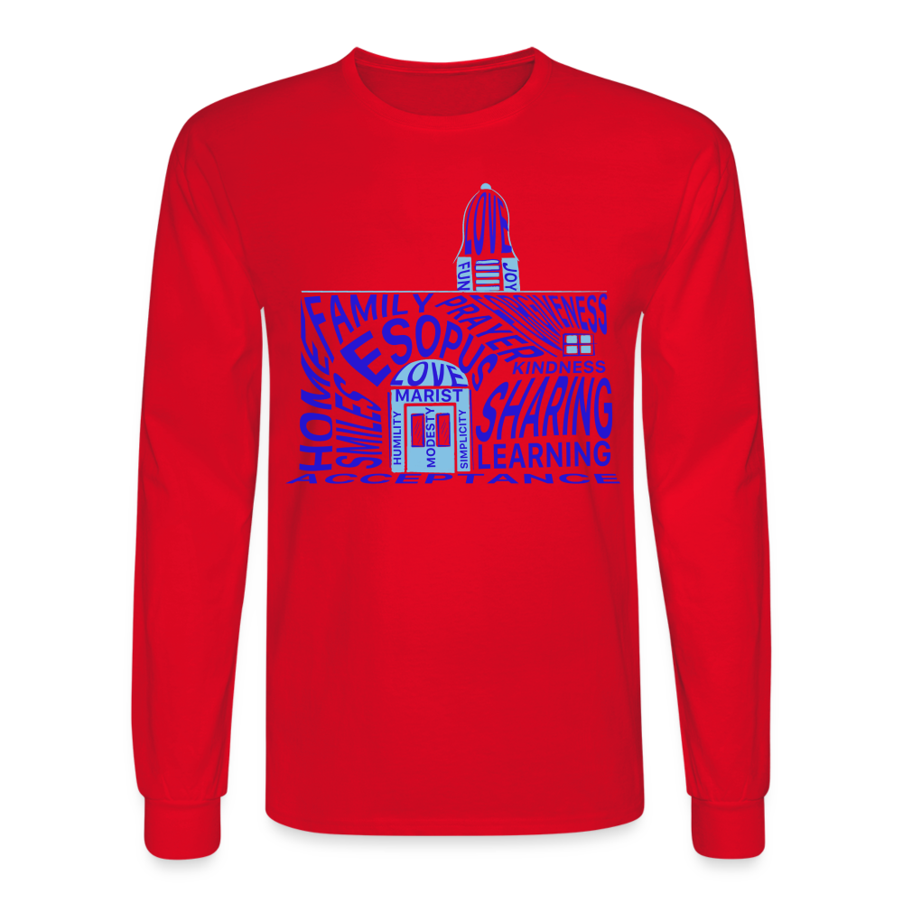 Men's Long Sleeve T-Shirt - red