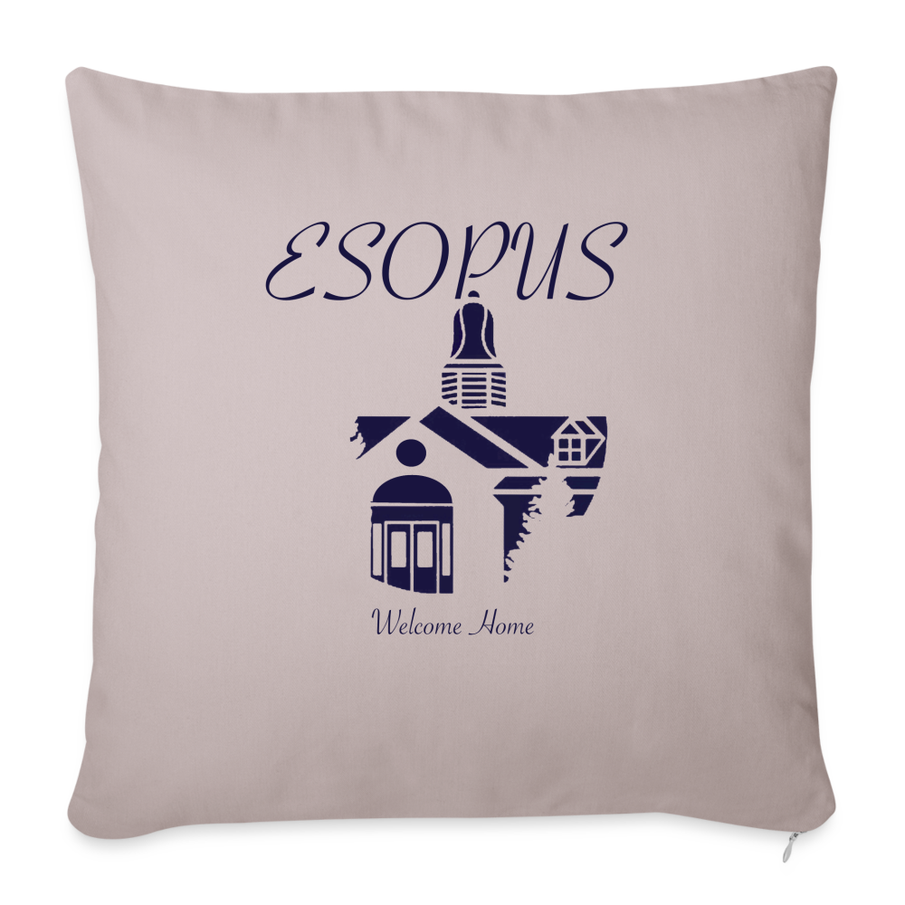 Throw Pillow Cover 18” x 18” - light taupe