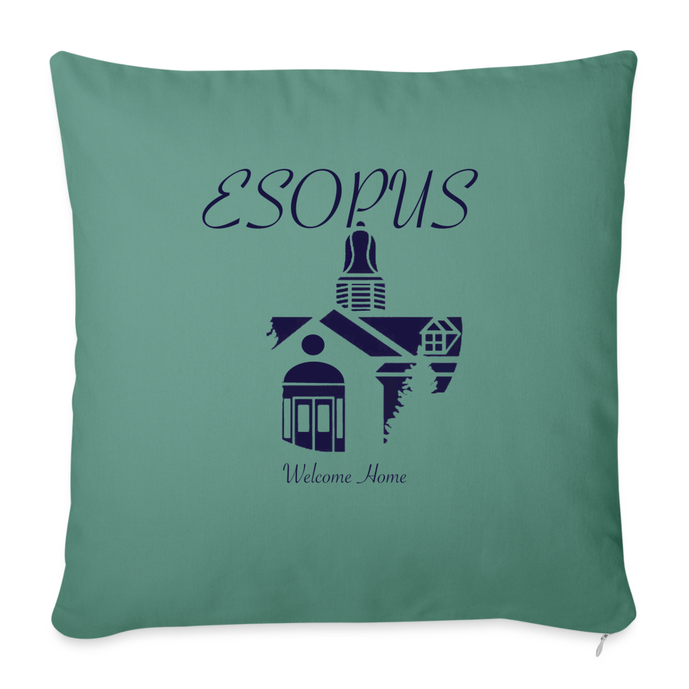 Throw Pillow Cover 18” x 18” - cypress green