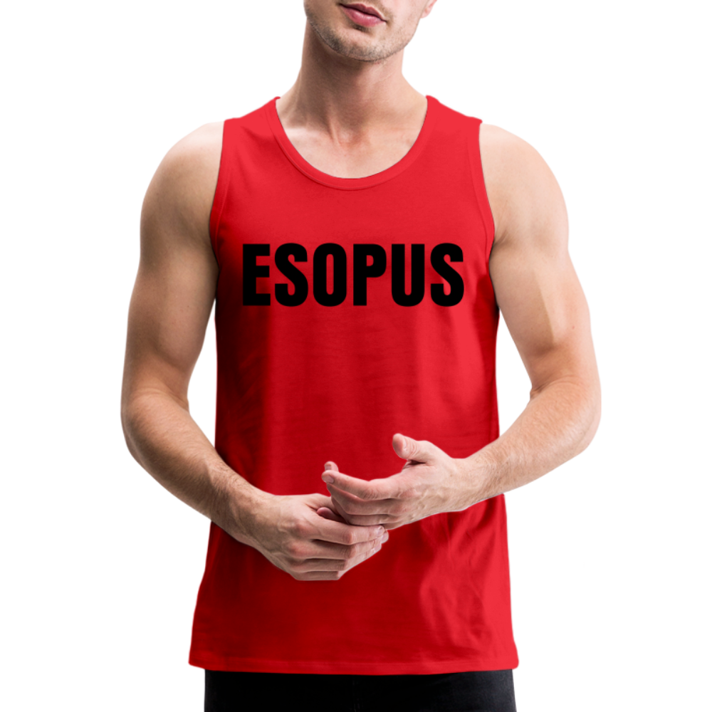 Esopus Men’s Premium Tank - red