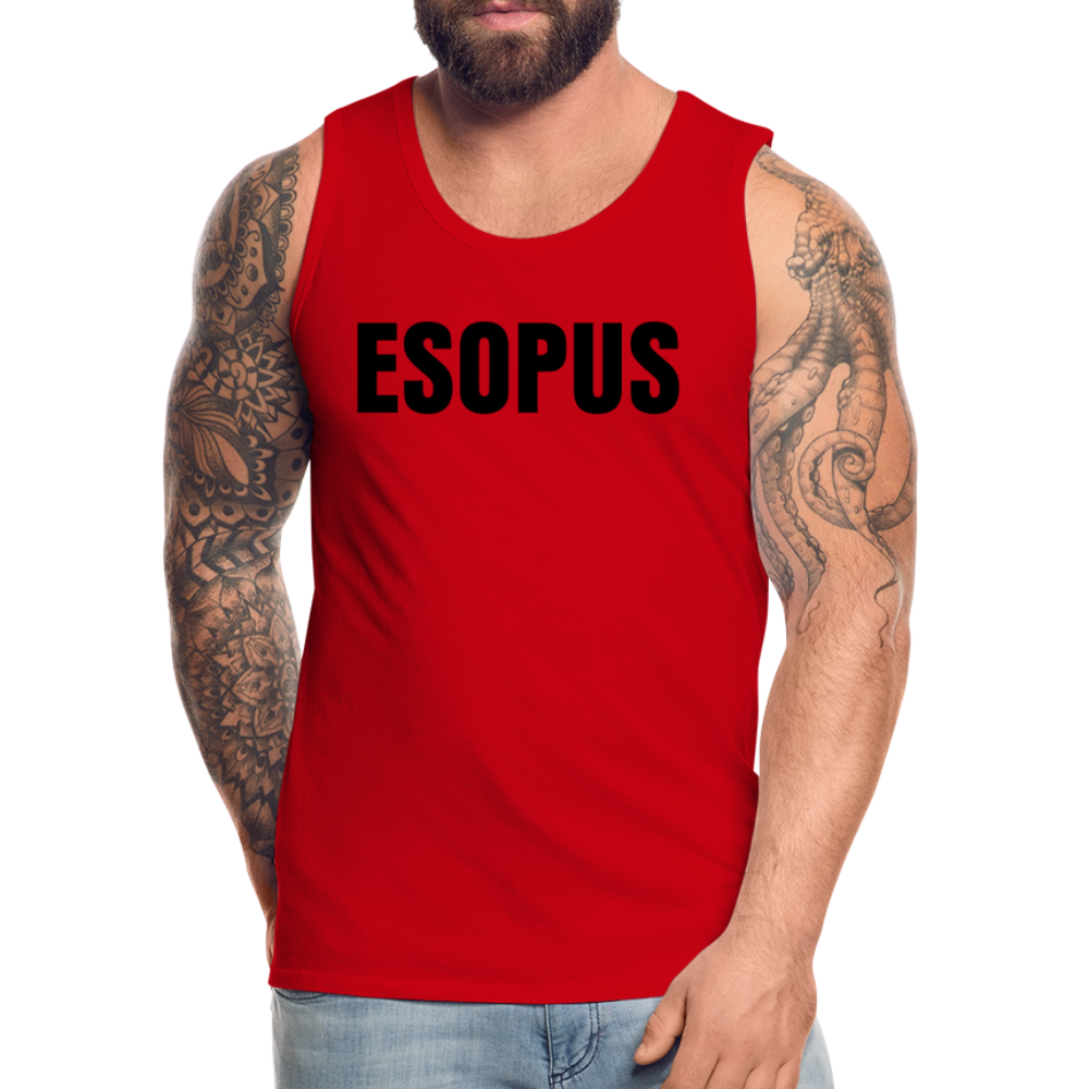 Esopus Men’s Premium Tank - red
