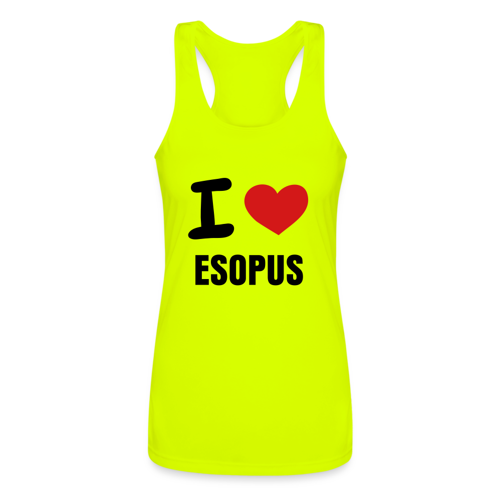 Women’s Performance Racerback Tank Top - neon yellow