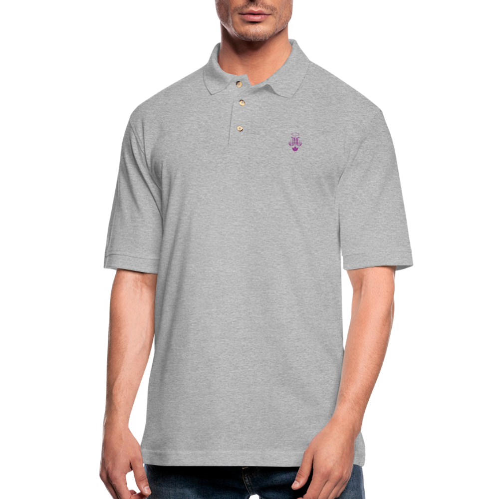 Men's Pique Polo Shirt - heather gray