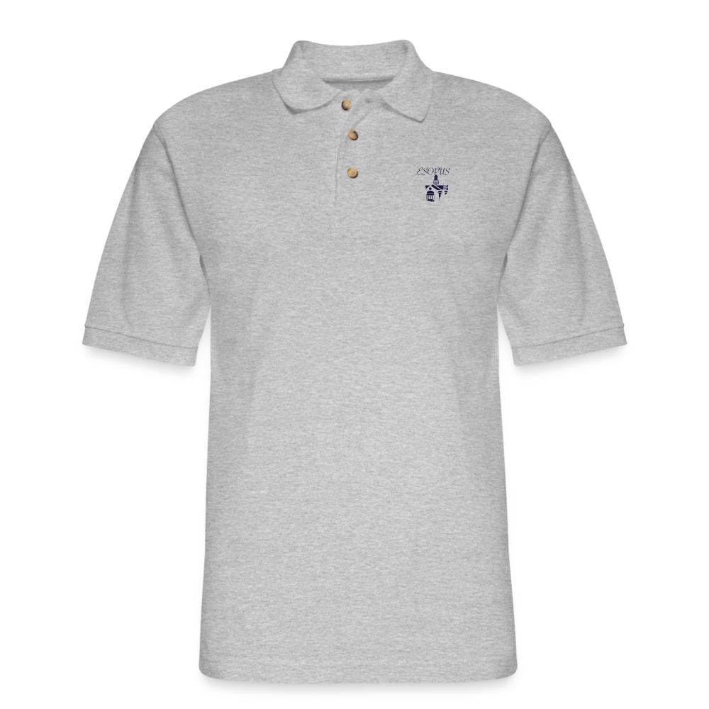 Men's Pique Polo Shirt - heather gray