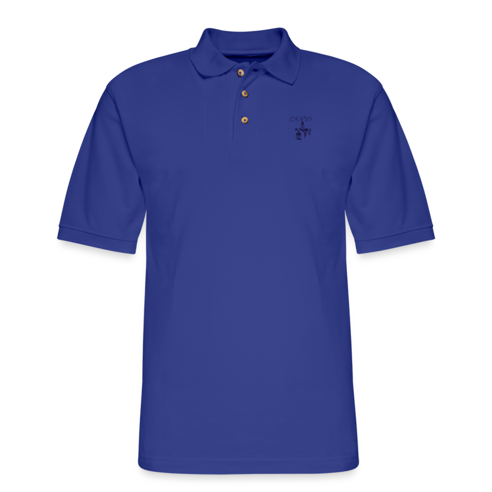 Men's Pique Polo Shirt - royal blue