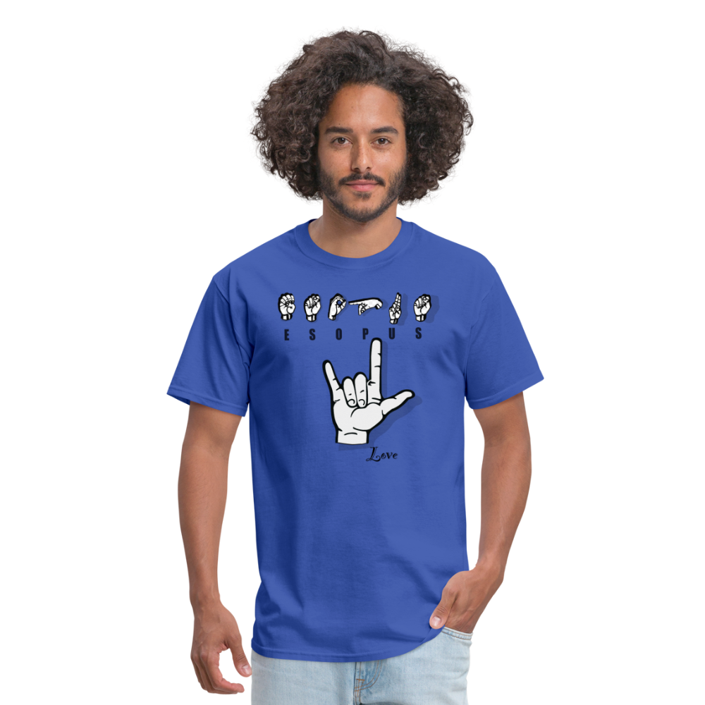 Esopus - sign - royal blue