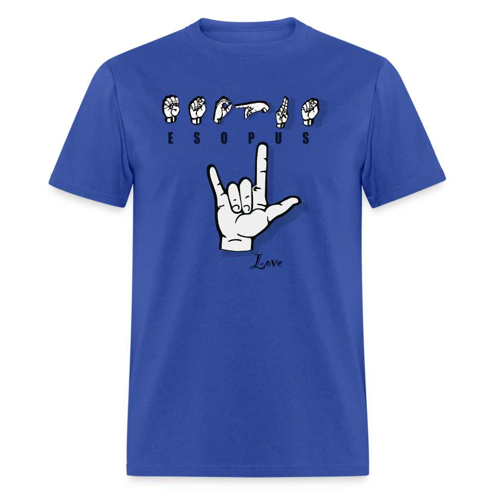 Esopus - sign - royal blue