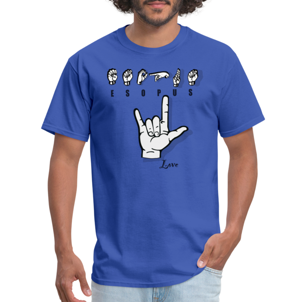 Esopus - sign - royal blue