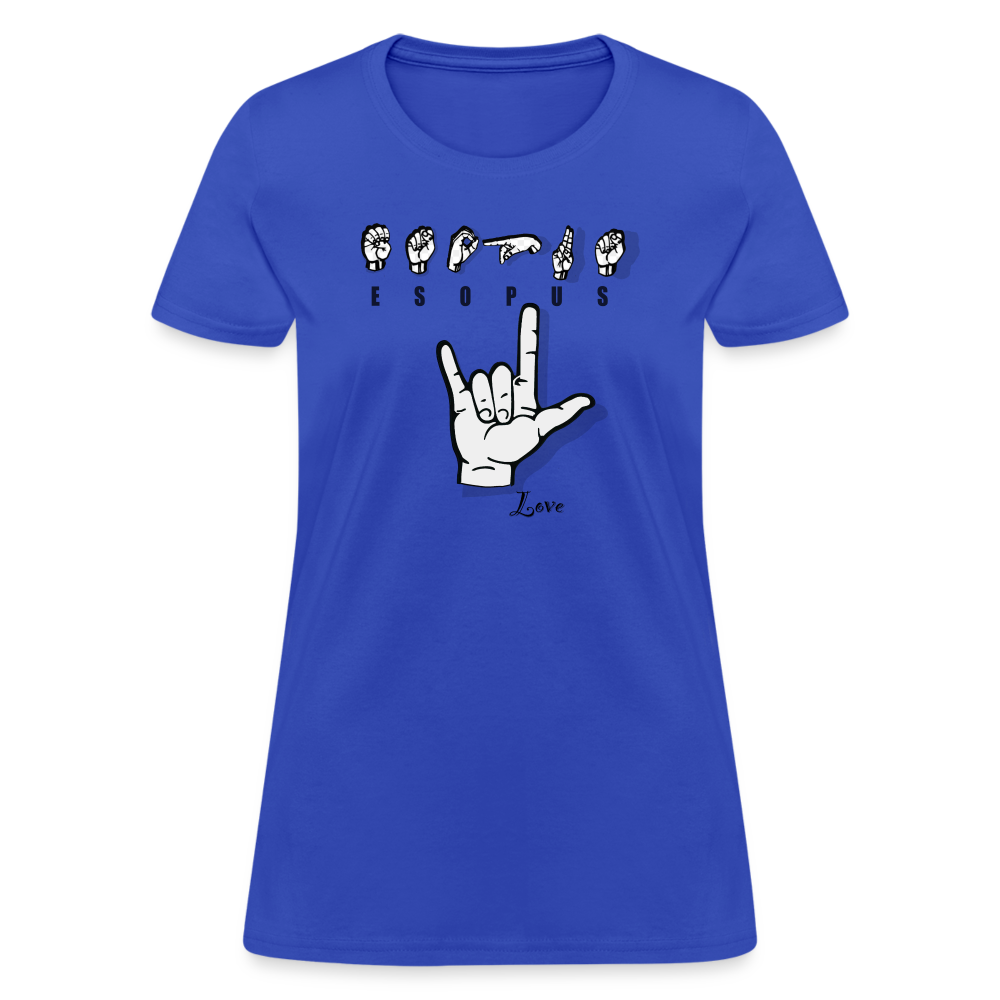 Women's Esopus - sign - royal blue